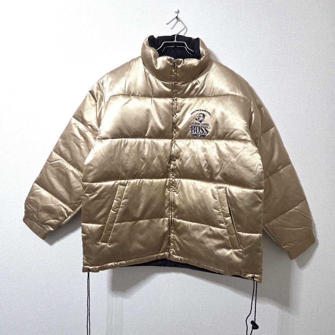 【新品未使用/幻の金黒】ボスジャン リバーシブル ダウンジャケット 非売品 希少 非売品 金のボスジャン（リバーシブル 黒&金） - メルカリ