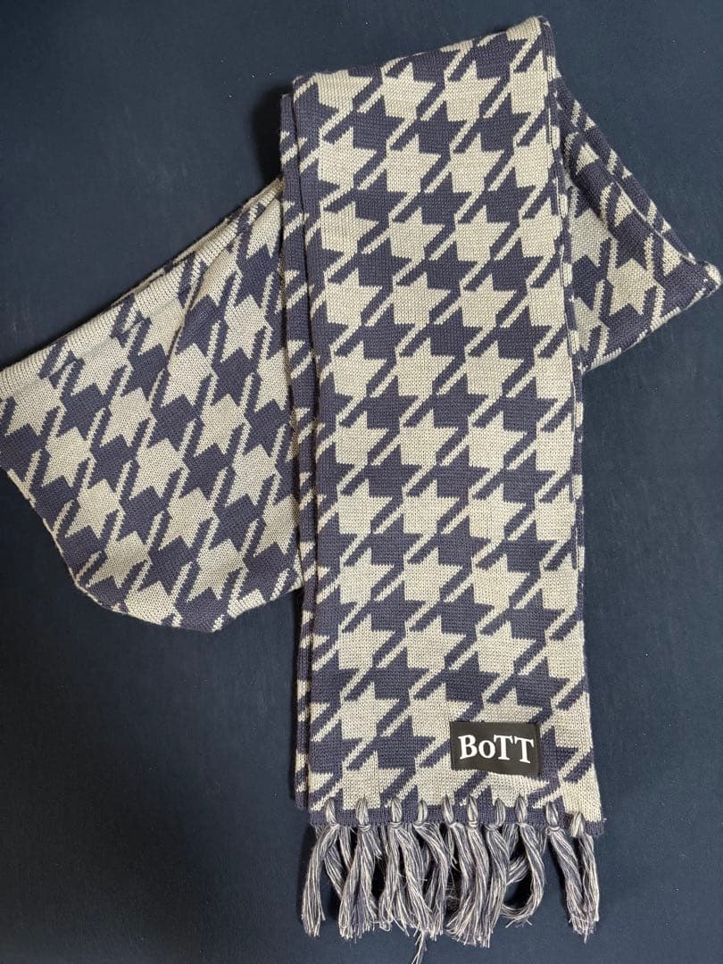 BOTT HOUNDSTOOTH HOODED SCARF