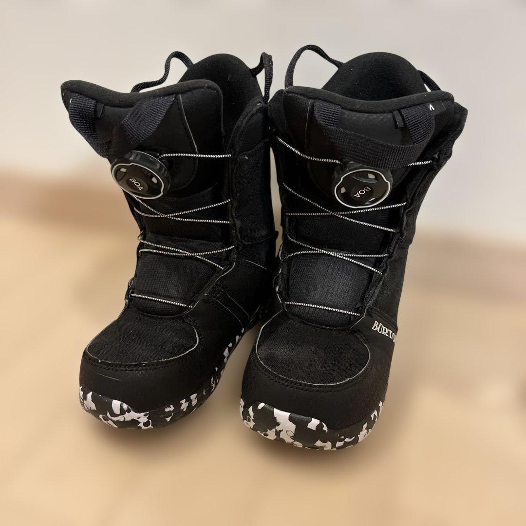 【最終価格】バートン　スノーボード　BURTON GROM BOA 19.5cm キッズ 美品□BURTON GROM BOA 19.5センチ□バートン Burton グロム