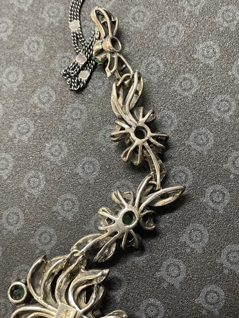 ヴィンテージ　sv925 色石ネックレス　31.4g