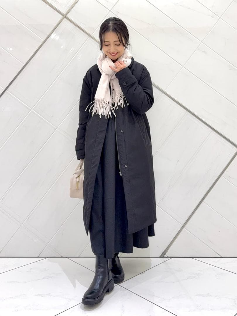 新品◆DOORS◆ステッチレスライトダウンロングコート《BLACK》