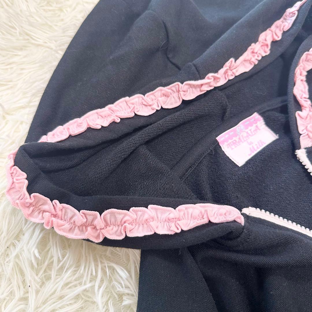 00s y2k 平成姫ギャル TRALALA パーカー フリル リボン 女の子 - メルカリ