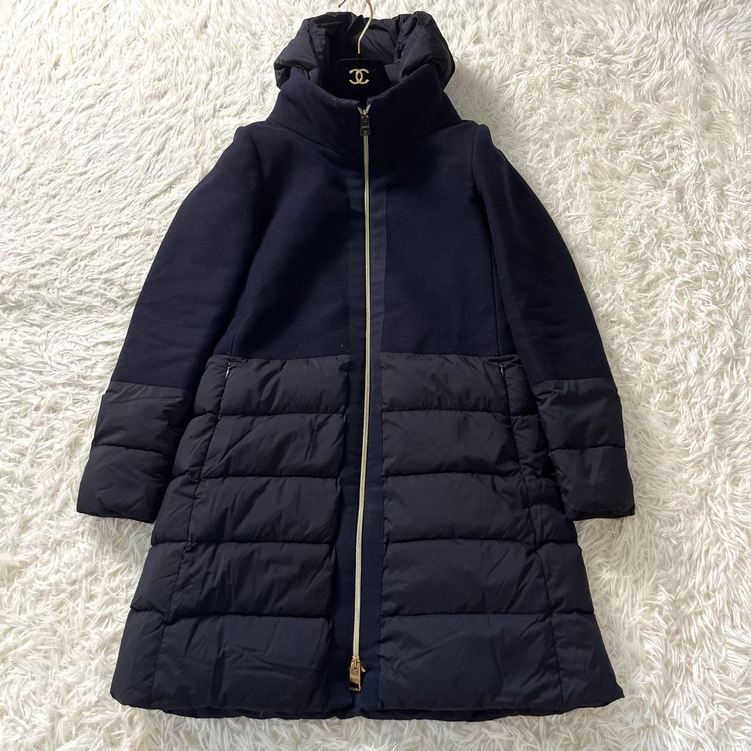 HERNO ヘルノ　切替　ダウン　コート　40 ロング丈　黒　2way 楽天市場】ヘルノ HERNO レディース ダウンコート PI001948D 12414Z