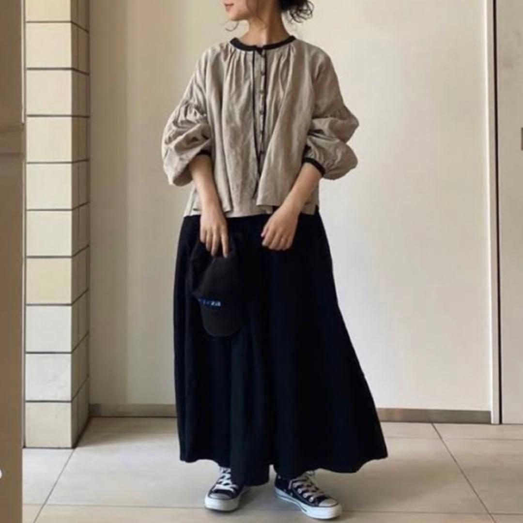 nest Robe ネストローブ リネンショートスモックブラウス