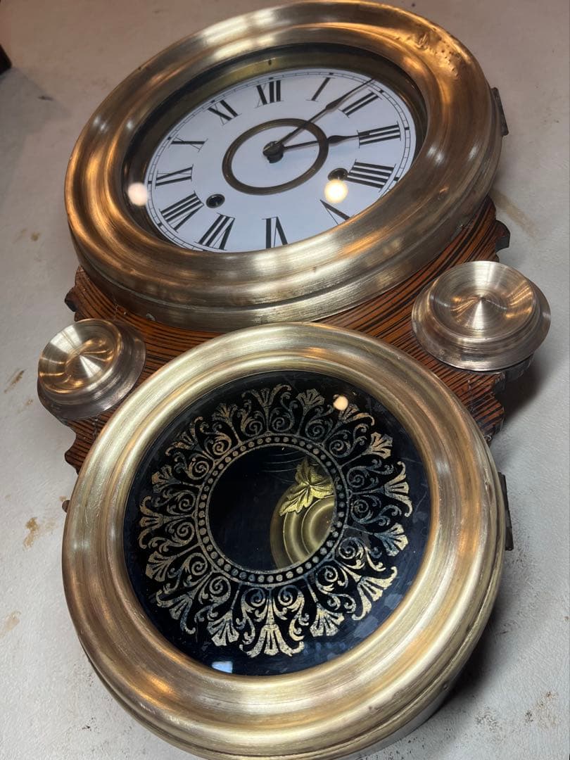 精工舎 だるま時計 柱時計 古時計 振り子時計 ゼンマイ ボンボン