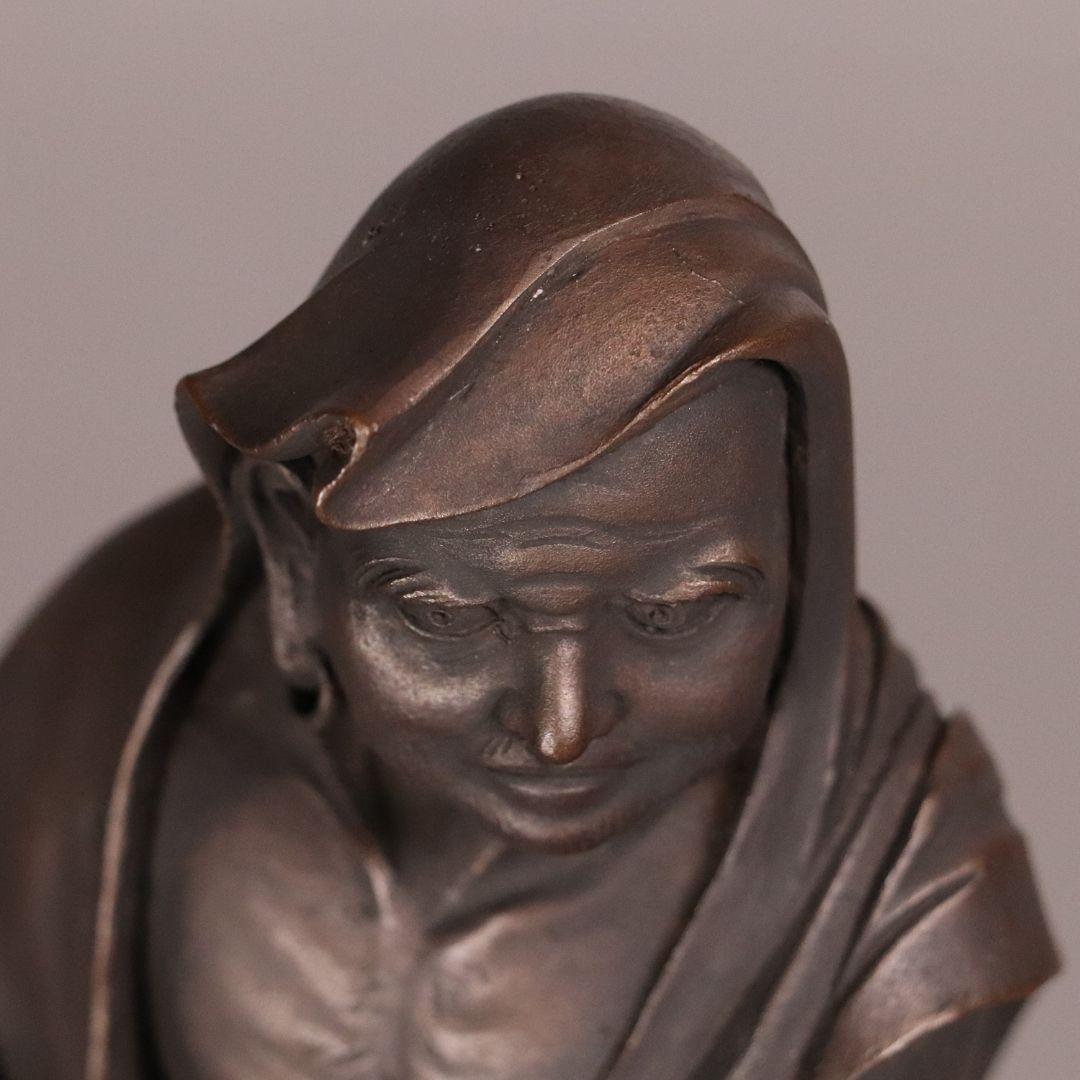 鋳銅製 高村光雲 原型 達磨大師 立像 共箱 置物 銅像 仏像【MA209