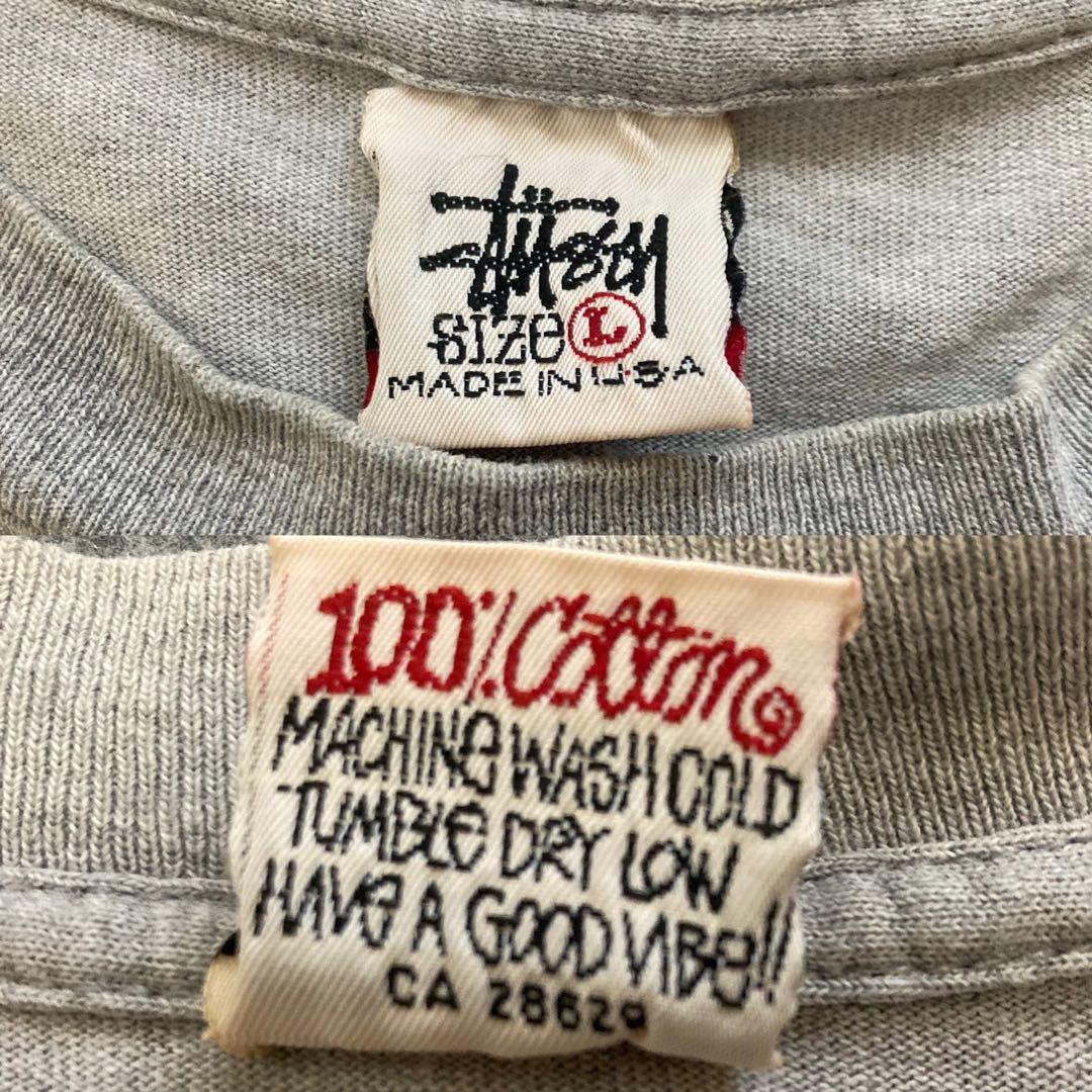 Old Stussy 白タグ カタカナステューシー Tシャツ Lサイズ
