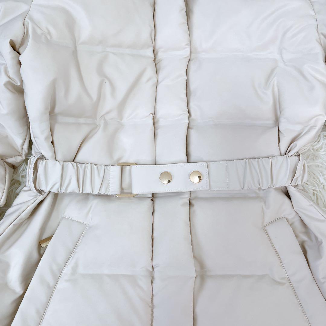 新品タグ付 今期 ZARA ベルト付き撥水加工ダウンコート - メルカリ