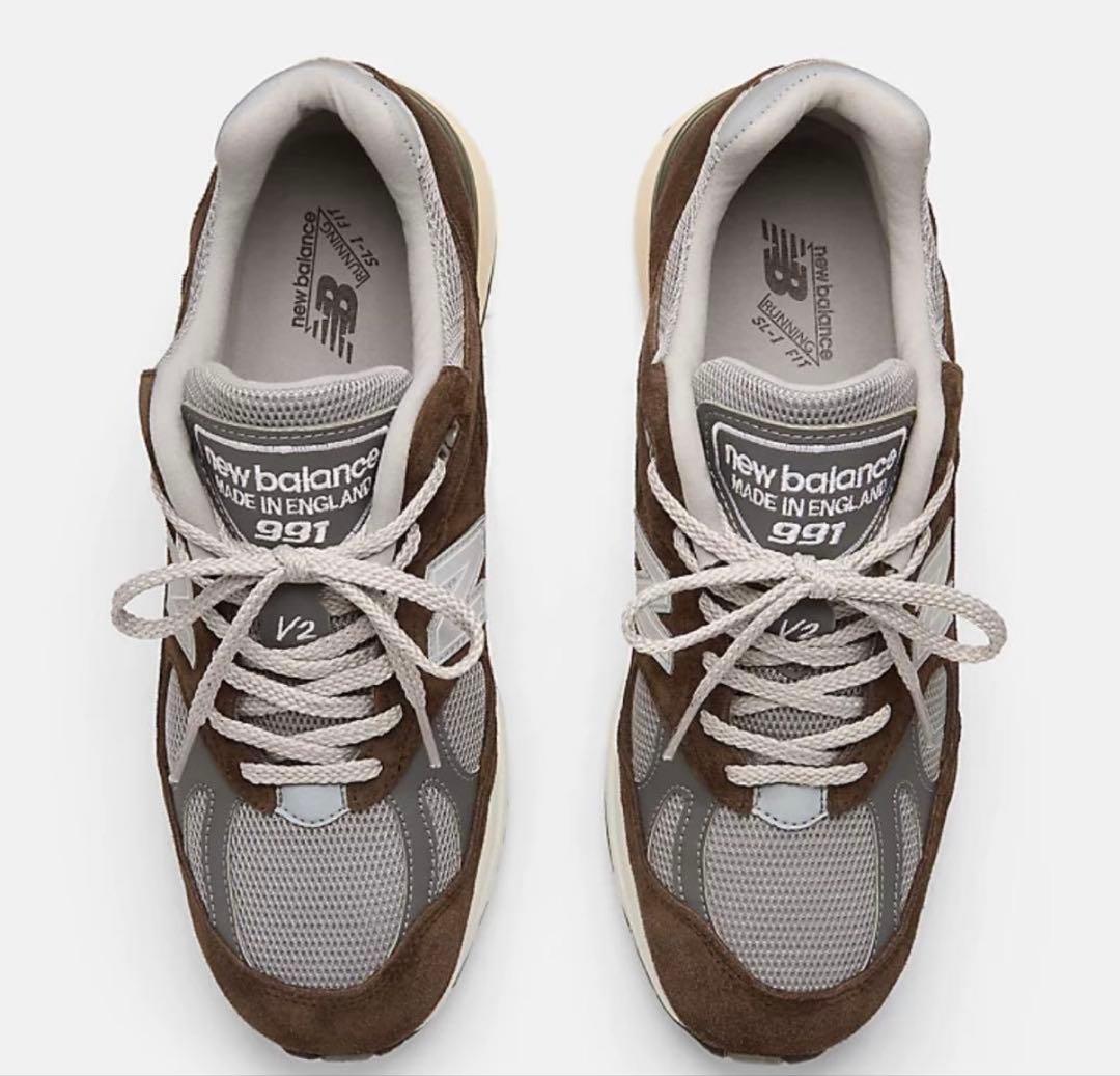 New Balance 991BG2 25.5cm ブラウン/グレー