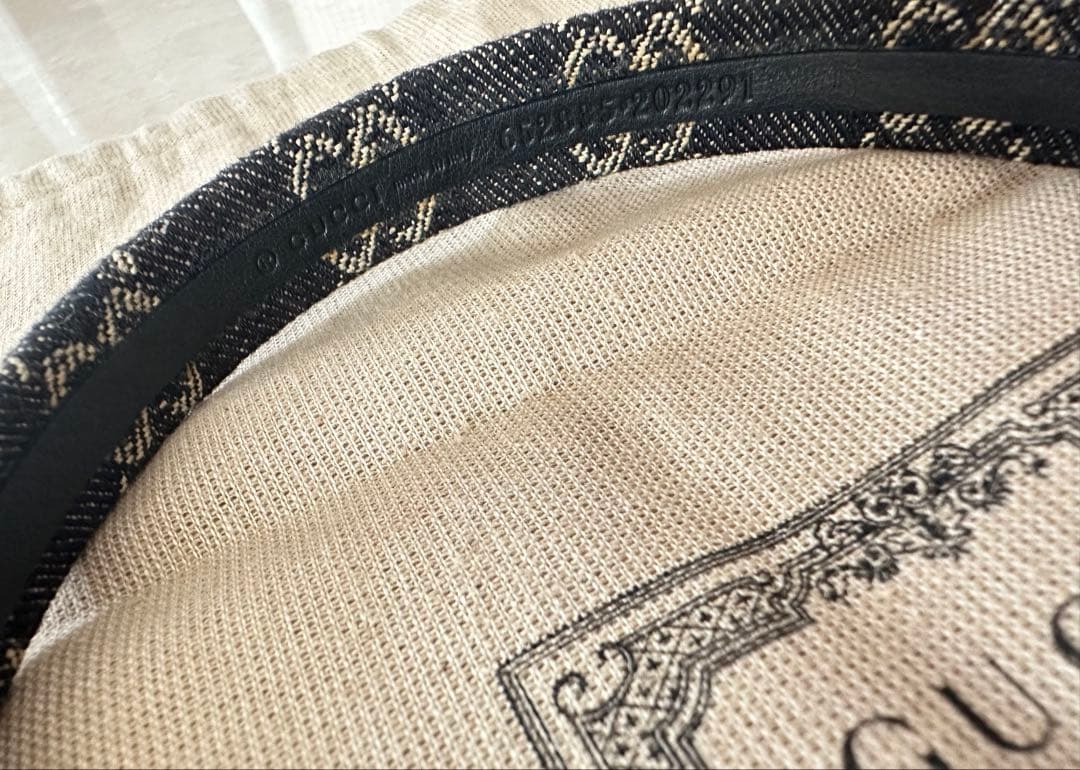 最終値下げ】GUCCI グッチ カチューシャインディゴ デニム (新品未使用