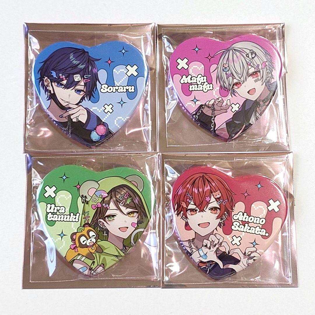 そらまふうらさか そまうさ 缶バッジ 等身 そらる まふまふ うらたぬき