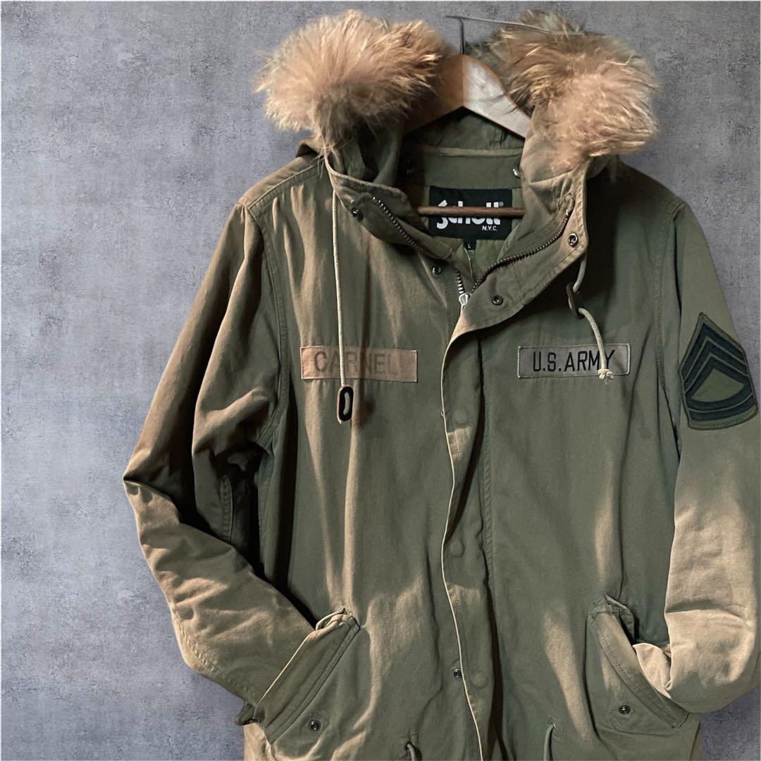 最安値シルエットLサイズ‼️アメリカンラグシーSCHOTTミリタリー