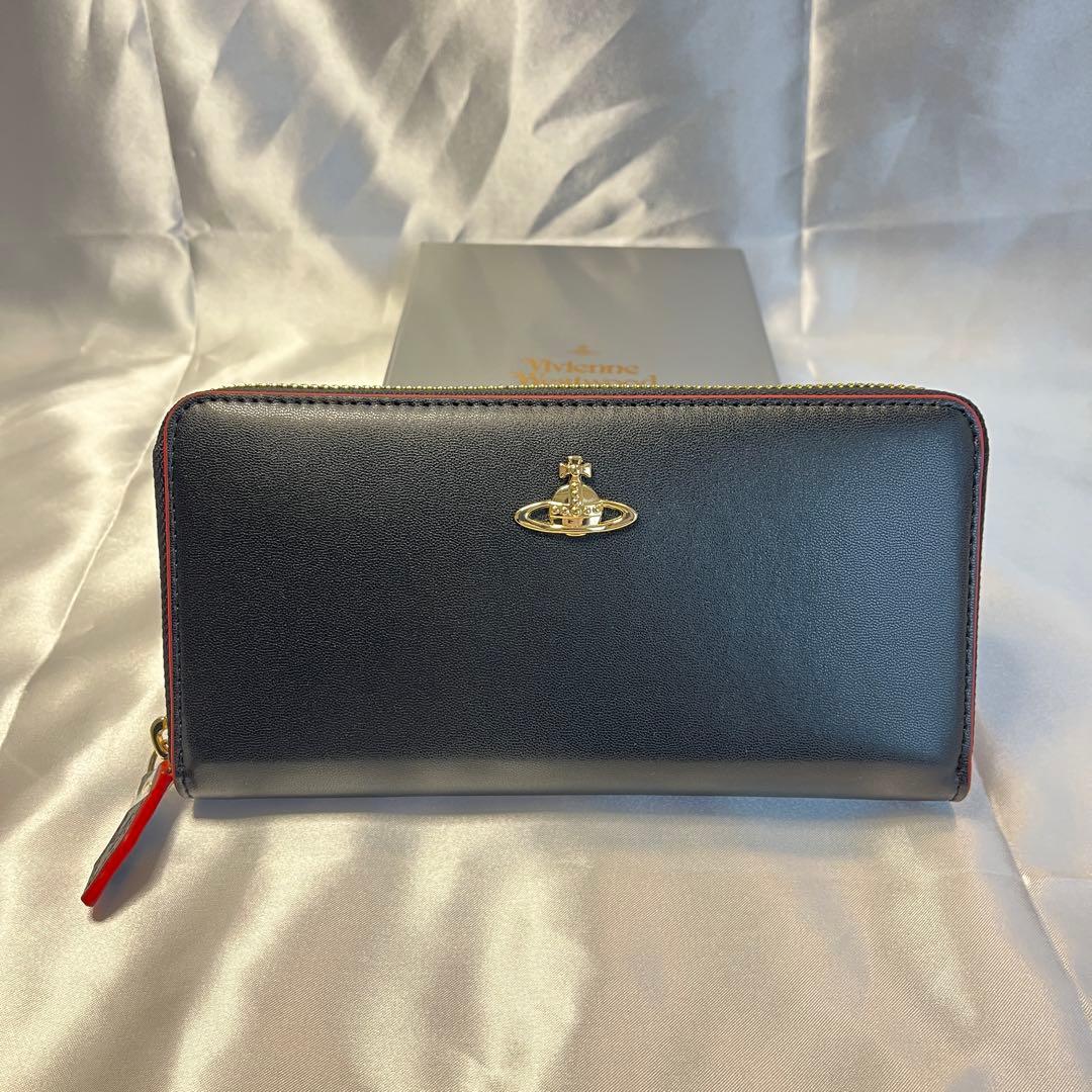 新品 Vivienne Westwood ブラック赤内装 長財布 新品 Vivienne Westwood 黒 真っ赤な内装 長財布 大人気 - メルカリ