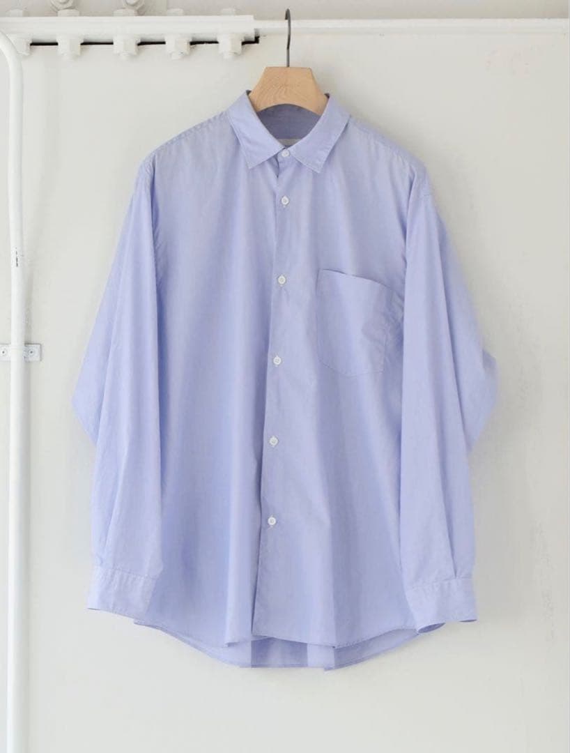 comoli ポプリンシャツ ブルー サイズ1 COMOLI / コモリ】ポプリンシャツ | エディフィス(EDIFICE) | マルイ