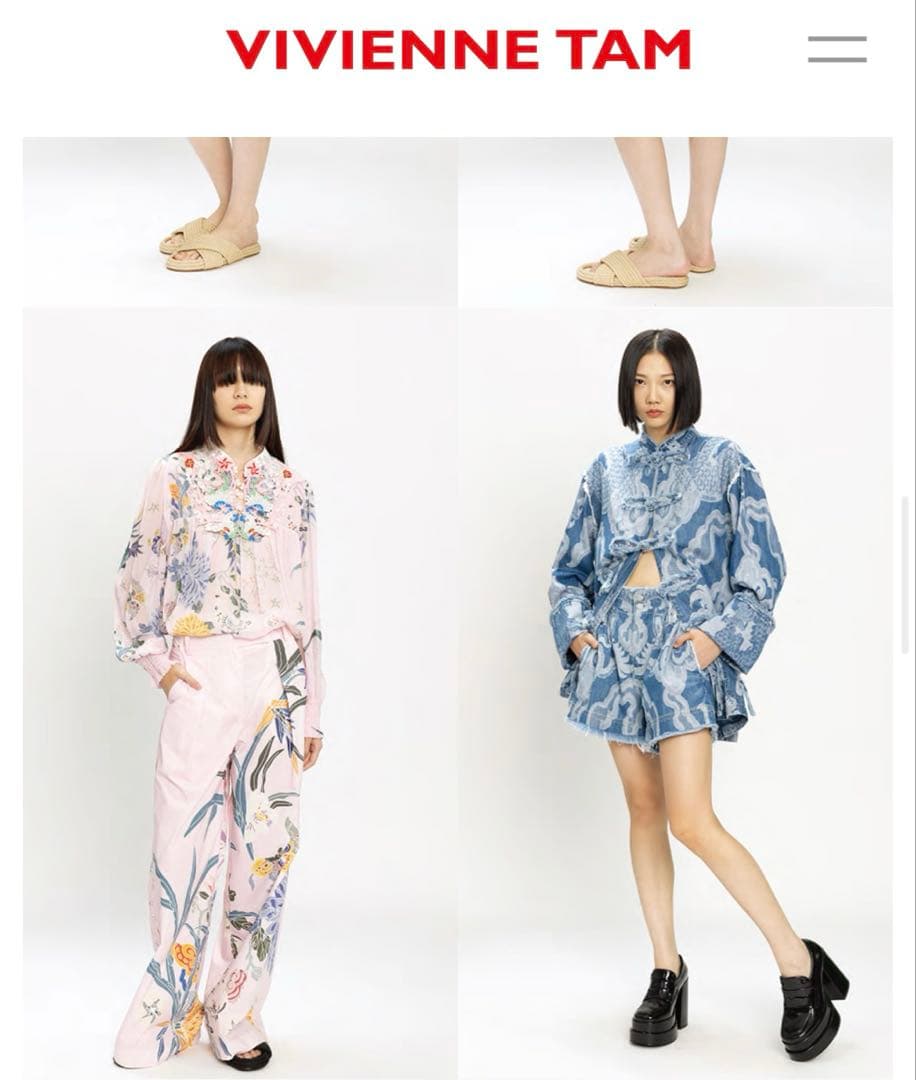 一回のみ着用】2024年 ヴィヴィアンタム デニムチャイナジャケット