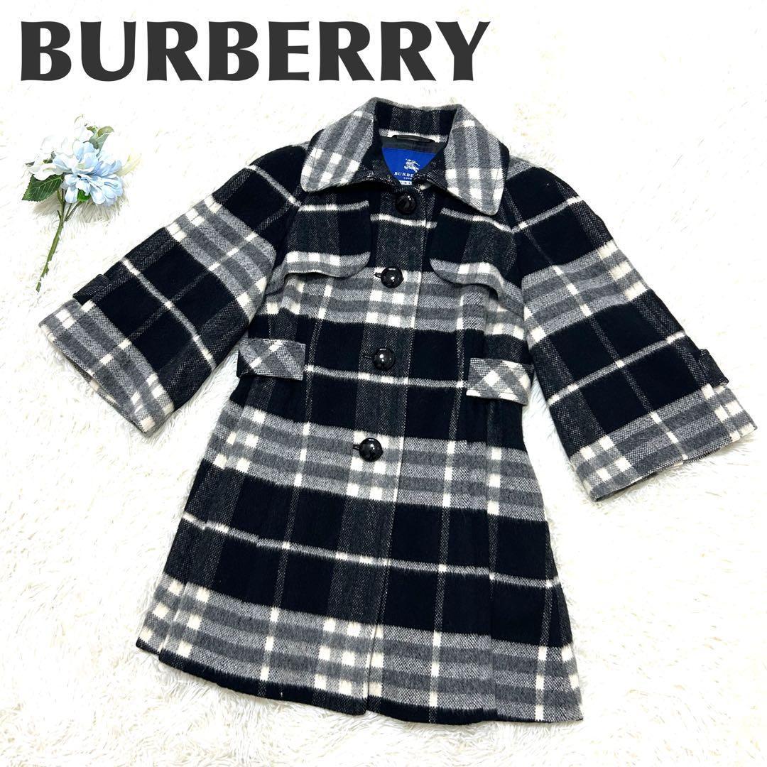 BURBERRYブルーレーベル ノバチェック アルパカ モヘア 38 - メルカリ