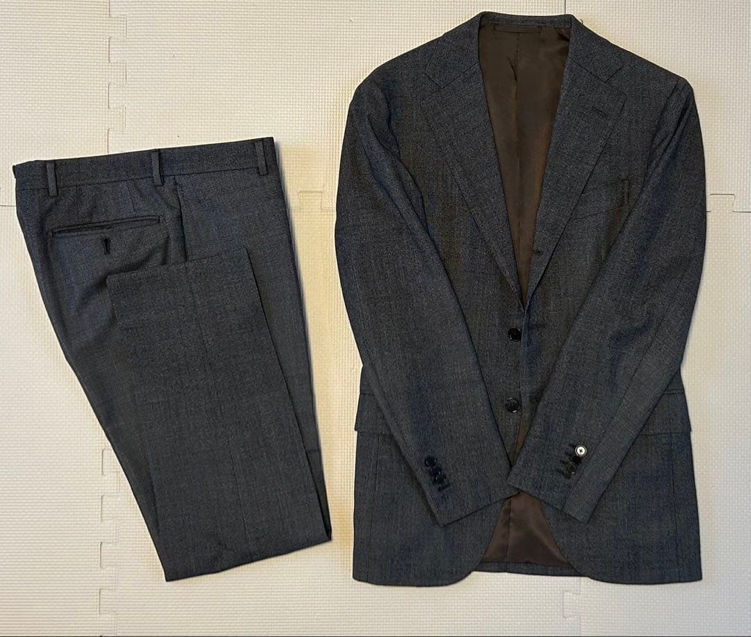 BEAMS F ビームスエフ デルフィノ生地 スーツ ブラウン 42 BEAMS F」今シーズンもオススメしたいブラウンスーツはこちら