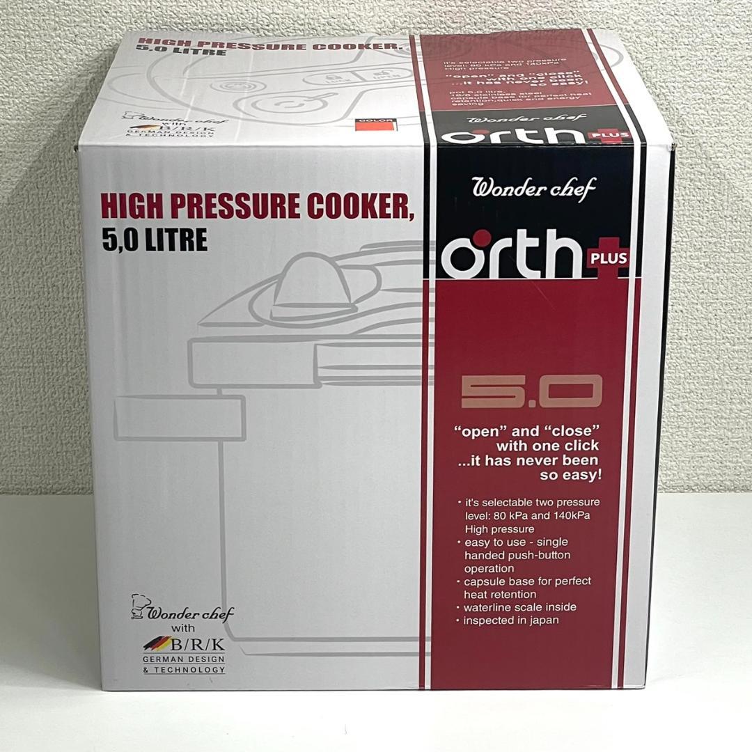 【新品未使用品】 ワンダーシェフ オースプラス 両手圧力鍋 5L レッド ワンダーシェフ オースプラス 両手圧力鍋5L レッド （20％OFF