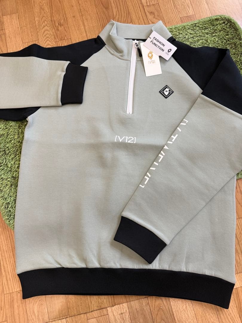新品正規品【V12/XL】ダンボールニットハーフジップウェアジャケット
