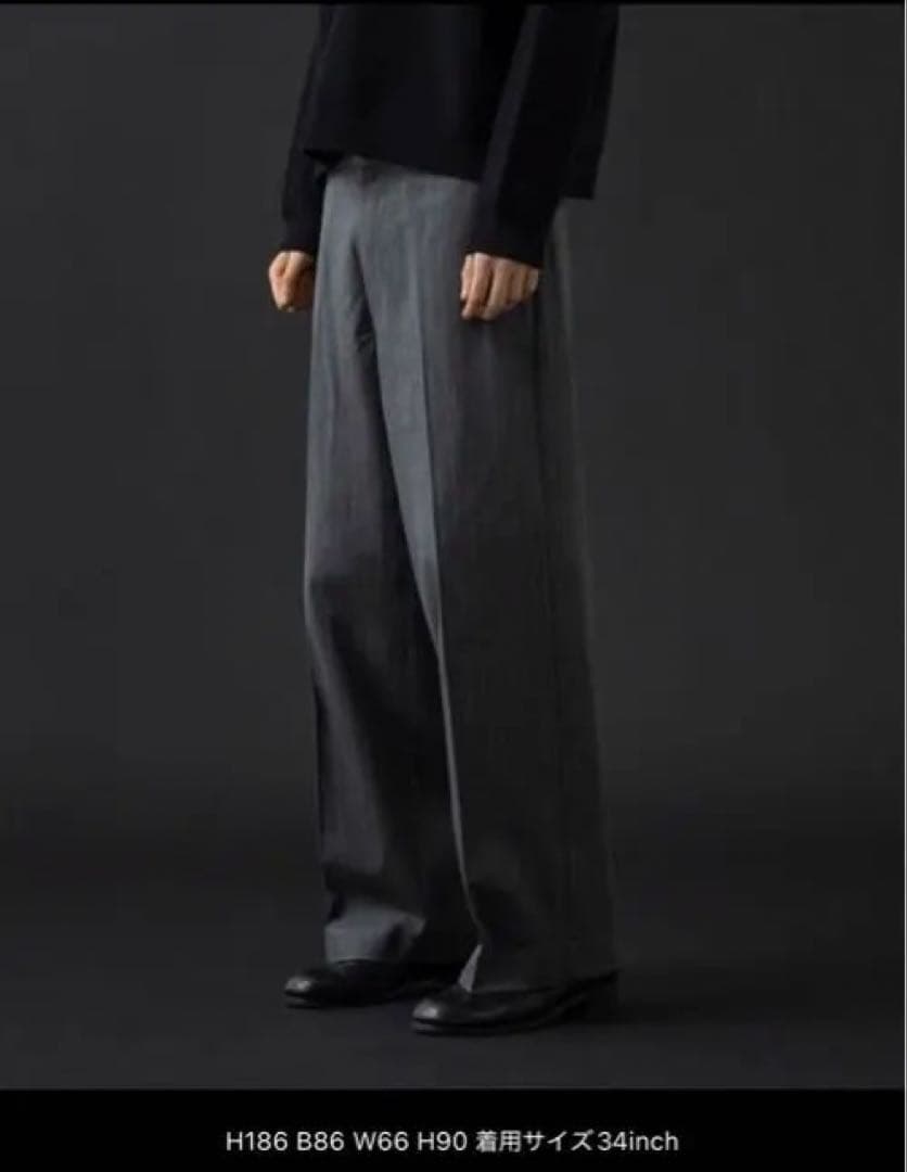 Dickies×mokey time ストライプバギーパンツ 32インチ グレー Dickies × monkey time＞ストライプ バギー パンツ（チノパンツ