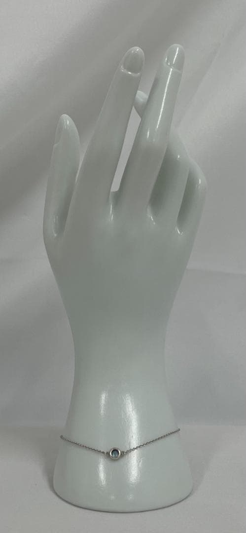 【美品】ティファニー カラーバイザヤード アクアマリン ブレスレット シルバー エルサ・ペレッティ カラー バイ ザ ヤード ブレスレット アクアマリン