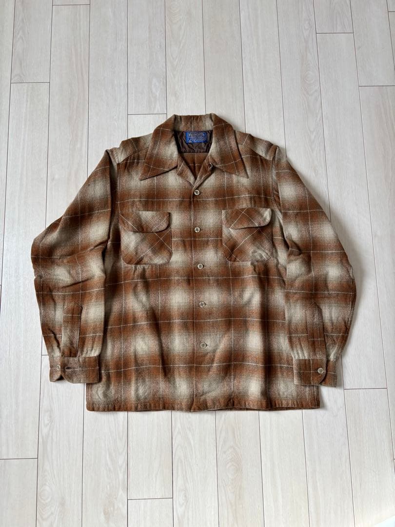 米*様 ペンドルトン　ボードシャツ　オンブレ　シャドーチェック　ブラウン　M 7 PENDLETON/ペンドルトン】別注オンブレチェックシャツ｜メンズ