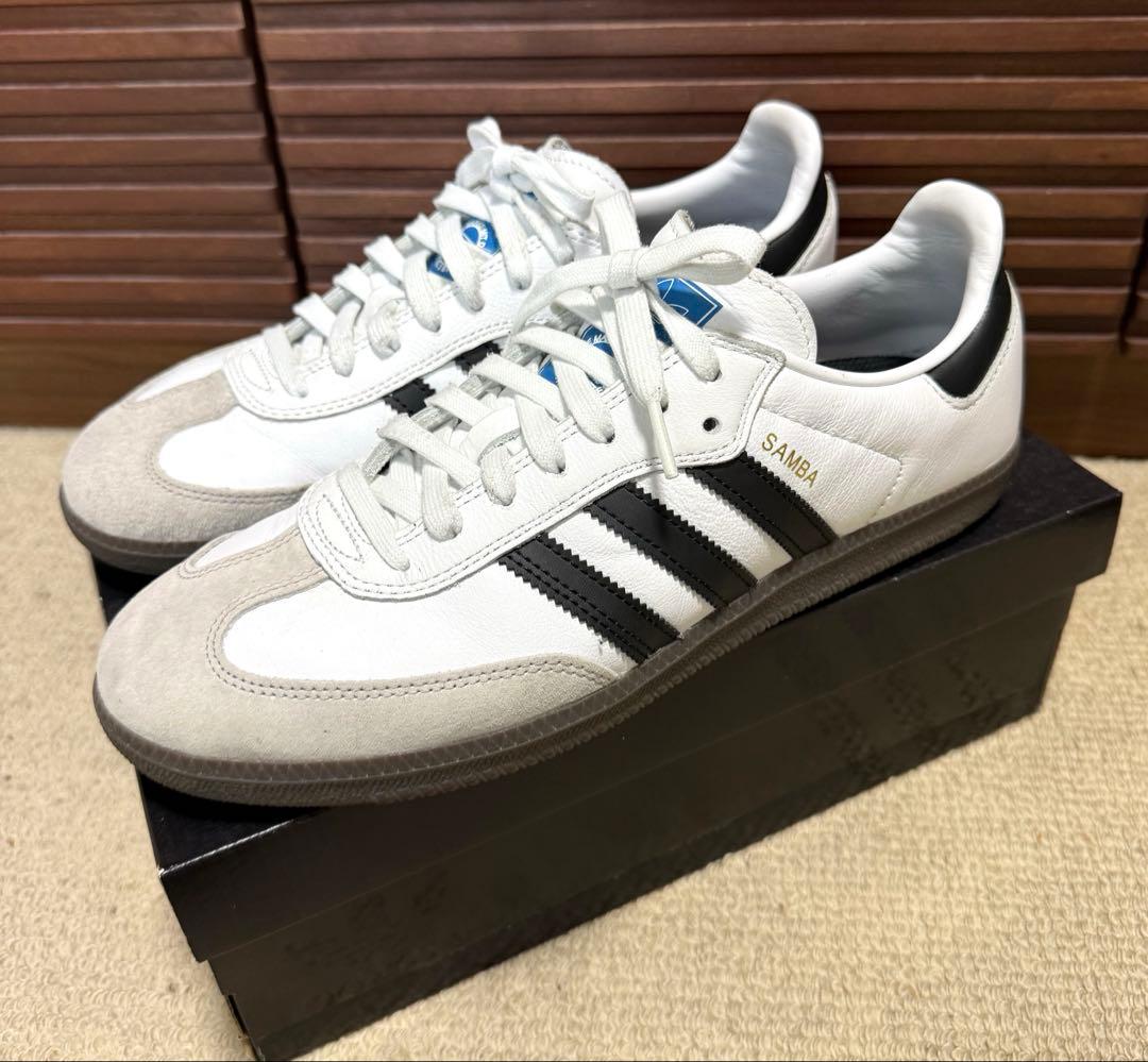SAMBA ADV☆adidas☆サンバ☆ホワイト☆スニーカー☆28.0☆箱付き