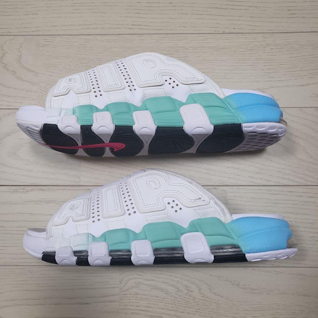 靴 27.0cm NikeAir More Uptempo Slide \"Aqua\"