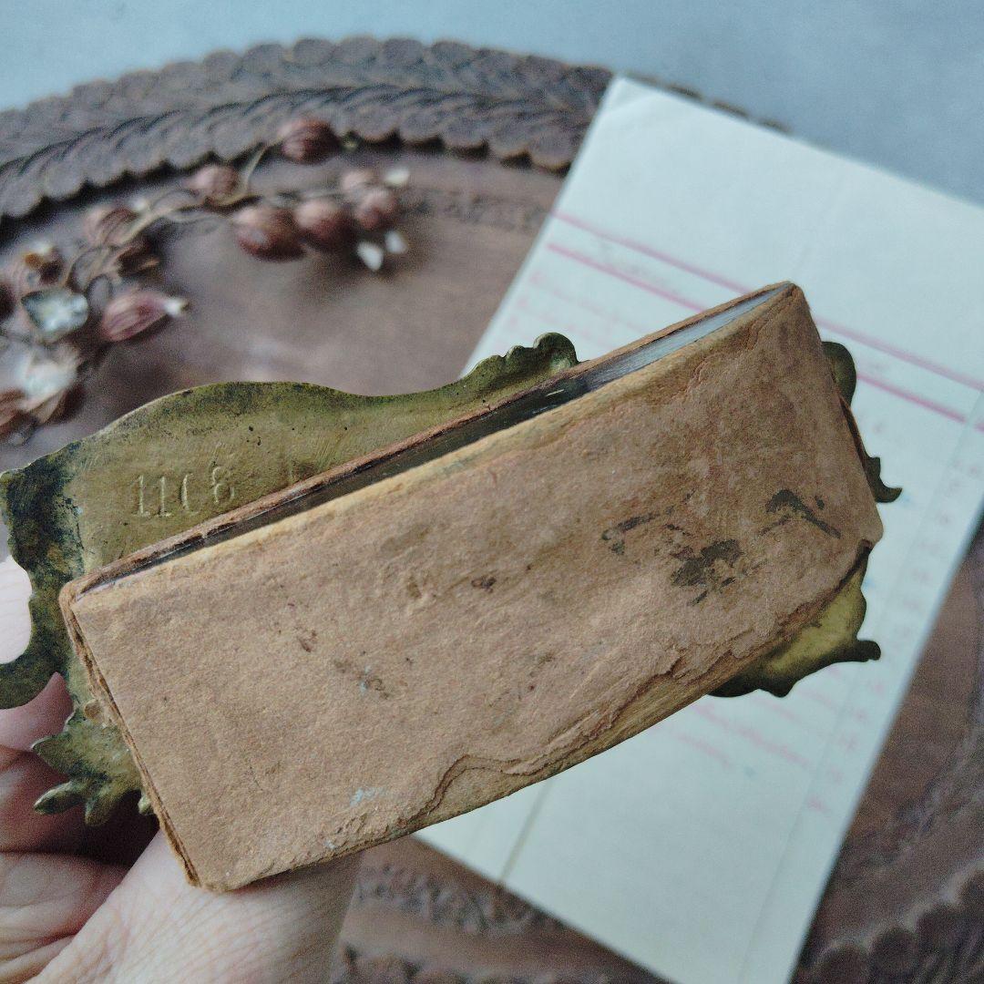 フランス 真鍮ロカイユ装飾 インクブロッター アンティーク