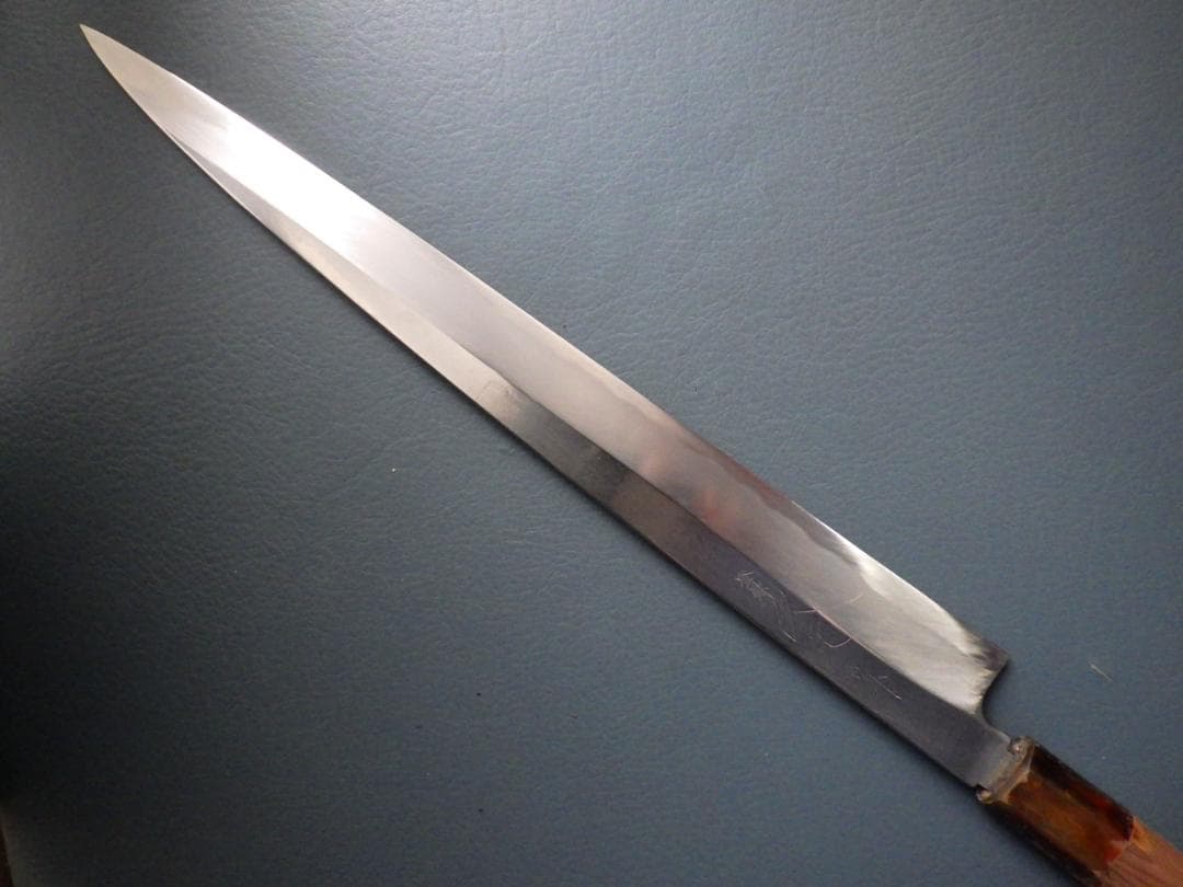 JINDDCCB-東京/久元作☆柳刃包丁尺寸290mmマチ/水牛八角柄☆手研ぎ