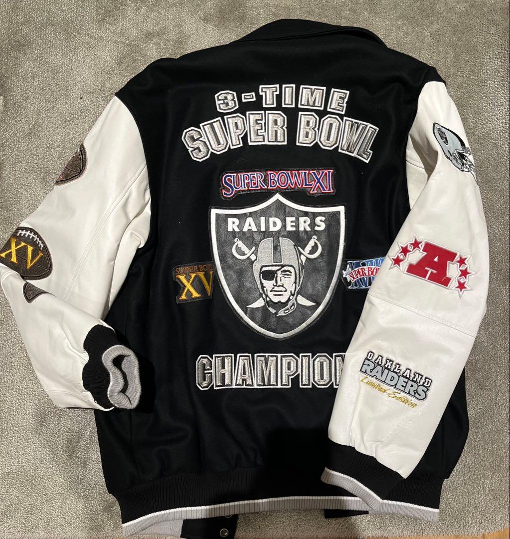 希少】RAIDERS ボンバージャケット NFL公式 - メルカリ