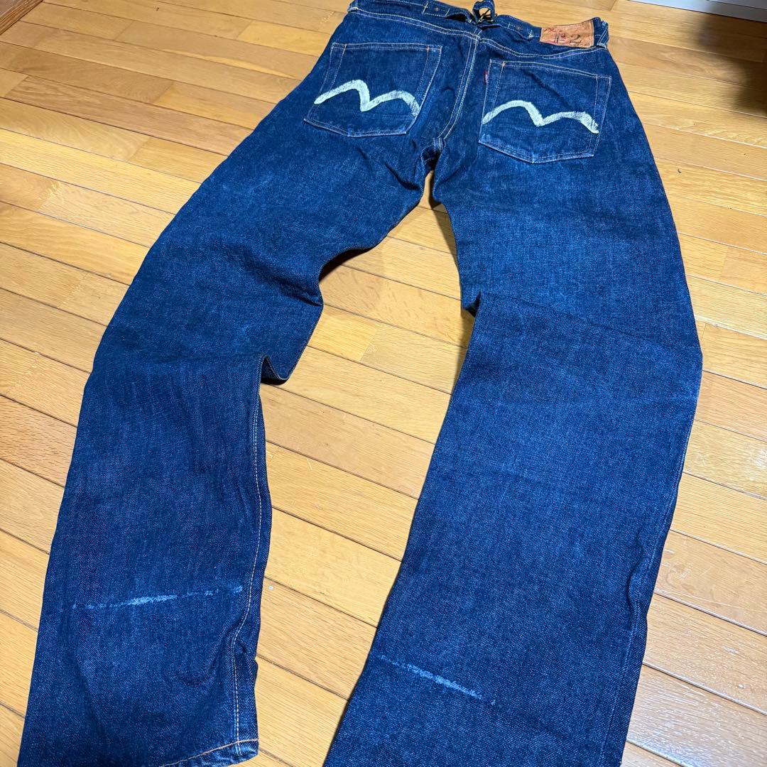 初期EVISU エヴィス エビスNo.2 2504 白カモメ シンチバック 虎耳