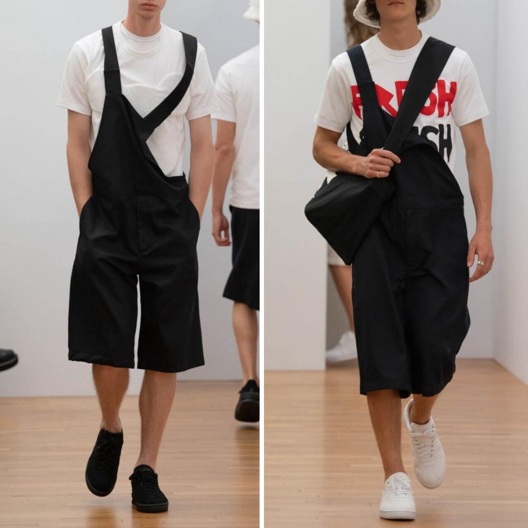 M 美品 コムデギャルソンシャツ フォーエバー パンツ オーバーオール