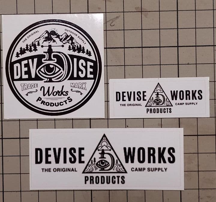 デバイスワークス DEVISE WORKS ステッカー 3枚セット キャンプ - メルカリ