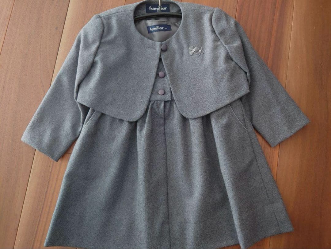 ファミリア　お受験　90 アンサンブル　ボレロ　ジャンパースカート お受験・面接シリーズ「ジャンパスカートとボレロ編」｜ファミリア