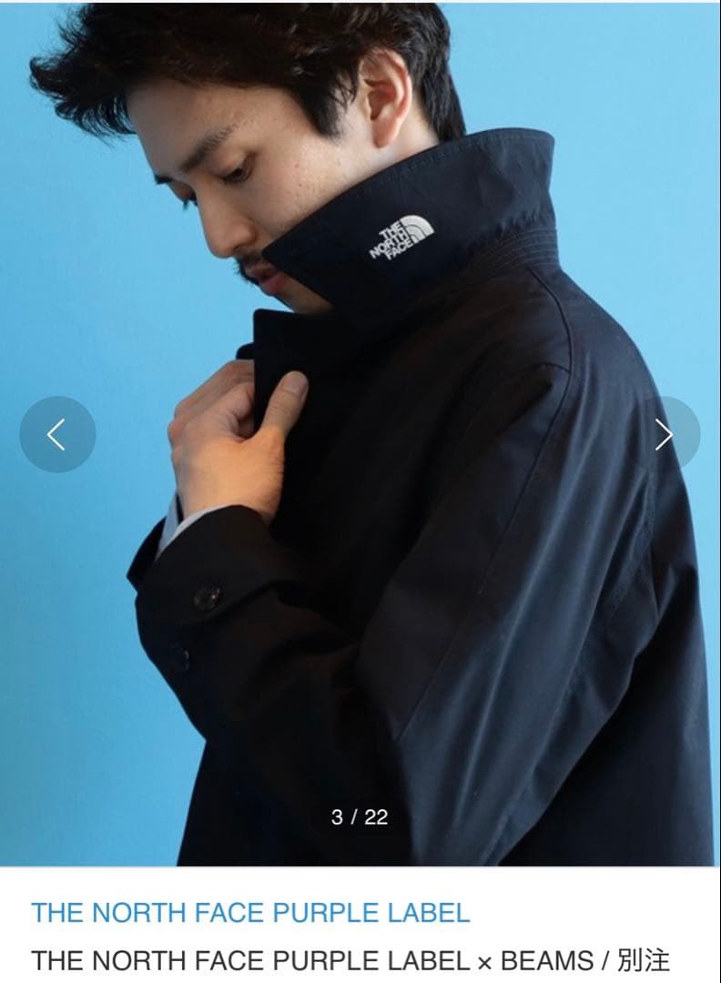 THE NORTH FACE ナナミカ ブラック ステンカラーコート - メルカリ