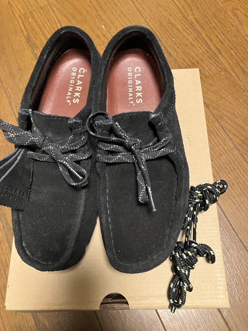 たけみ CLARKS クラークス ワラビー ゴアテックス 23㎝ ブラック CLARKS/クラークス】ワラビーゴアテックス WallabeeGTX 26149449
