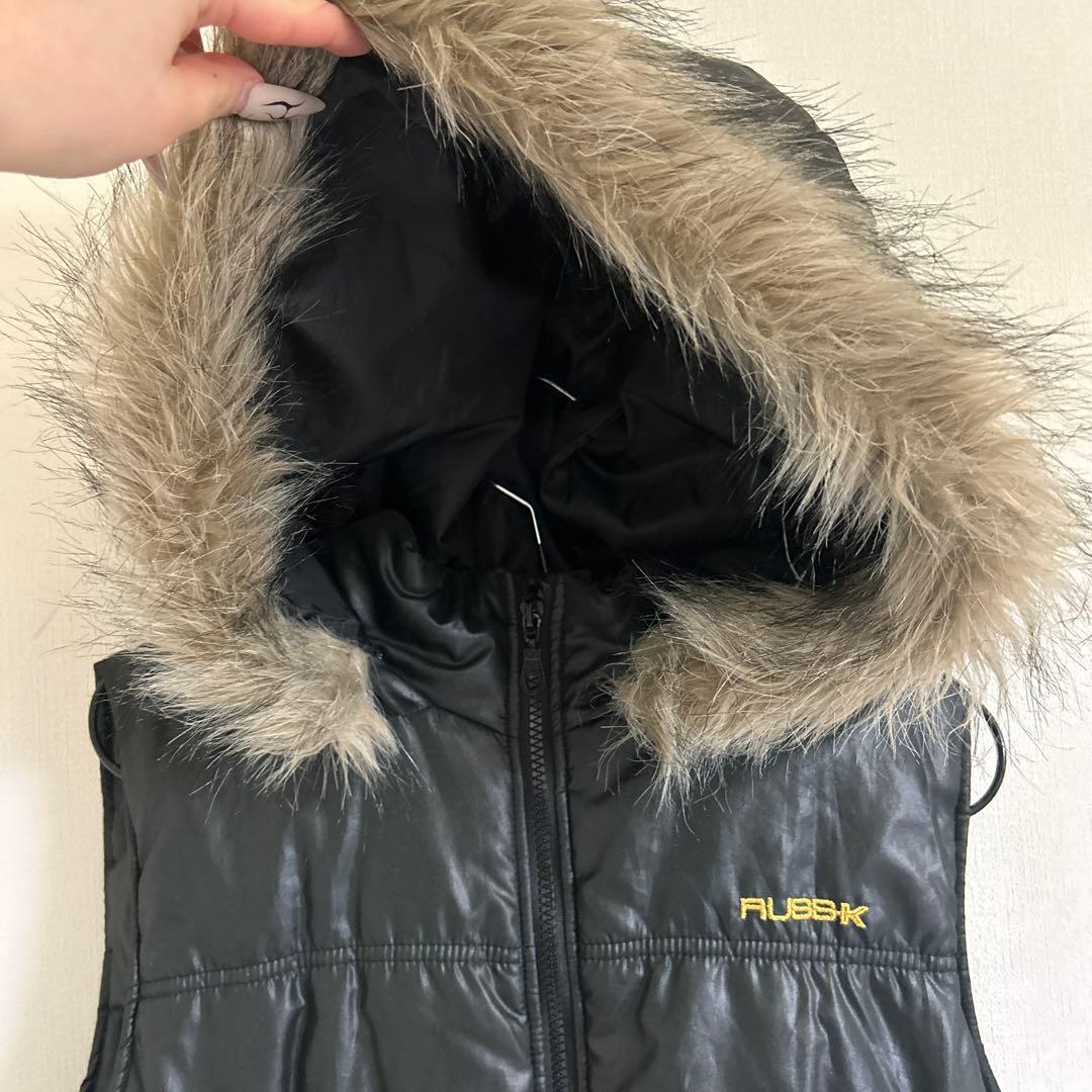 RUBSK ファーダウンベストy2k 平成00 archive ギャル男 - メルカリ