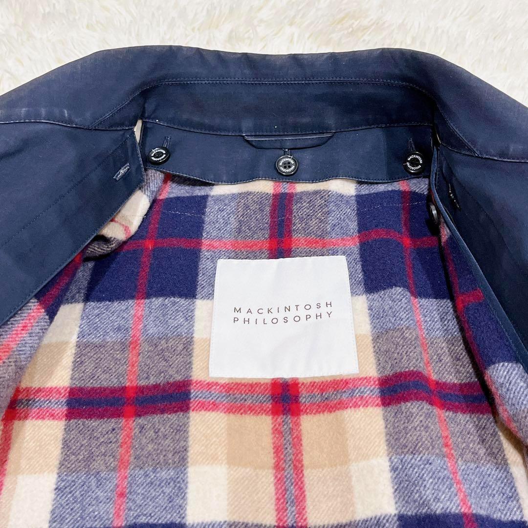 マッキントッシュフィロソフィー ステンカラー コート ロング ウール