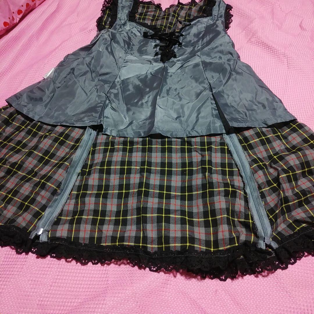 メタモルフォーゼ チェック柄JSK ブルマ付き ロリータ ロリィタパンク