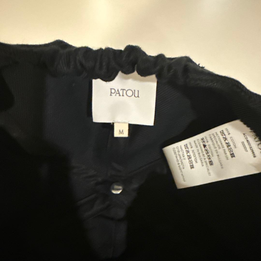 超美品】Patou ロゴキャップ ブラックM - メルカリ