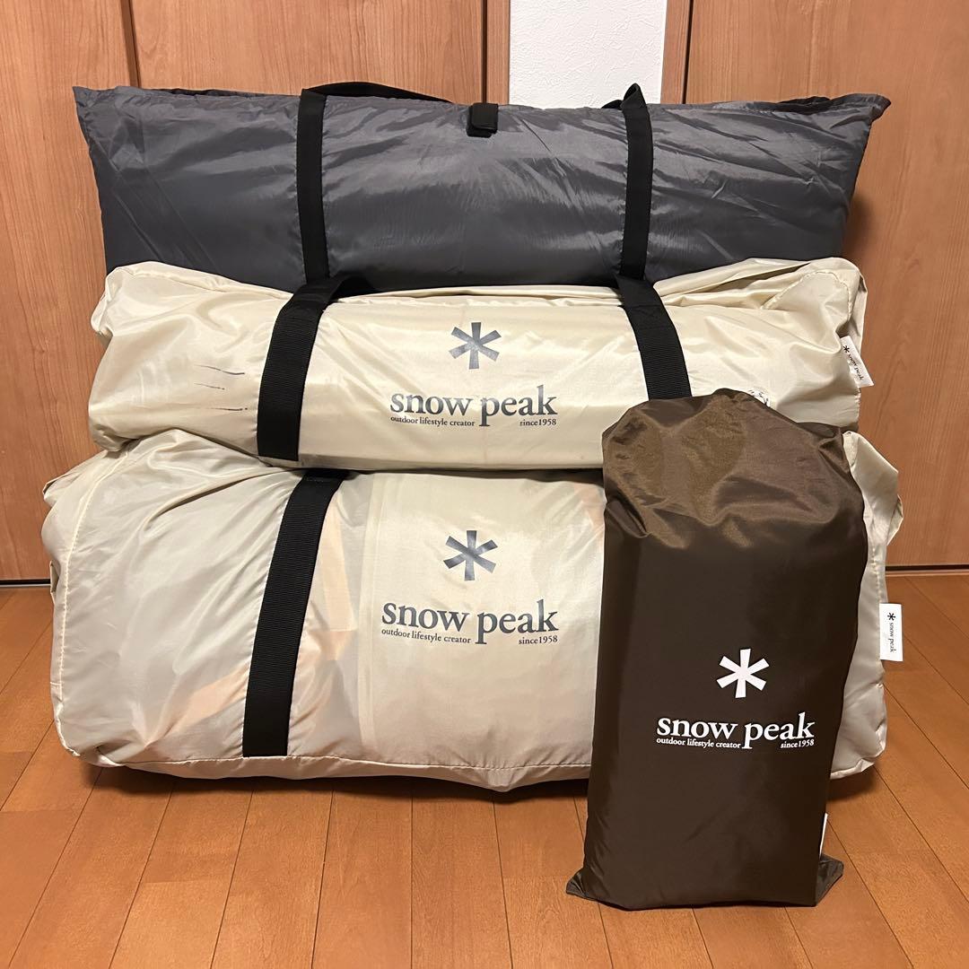 【ヒーロ】スノーピーク ランドロックアイボリー オプションセット① snowpeak 】ランドロック M アイボリー オプションセット設営