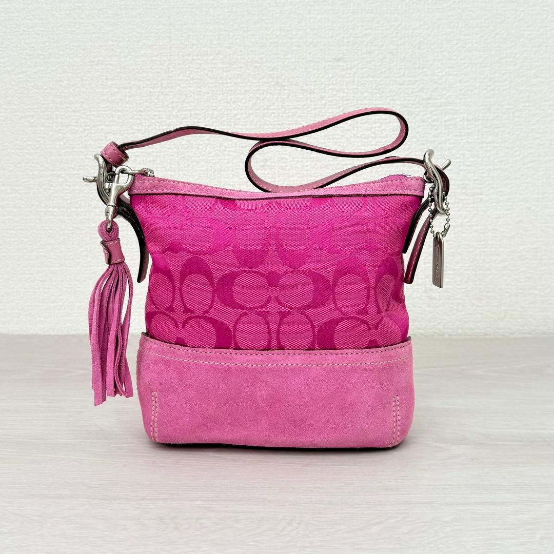 Vintage Coach mini Satchel Purse Pink - メルカリ