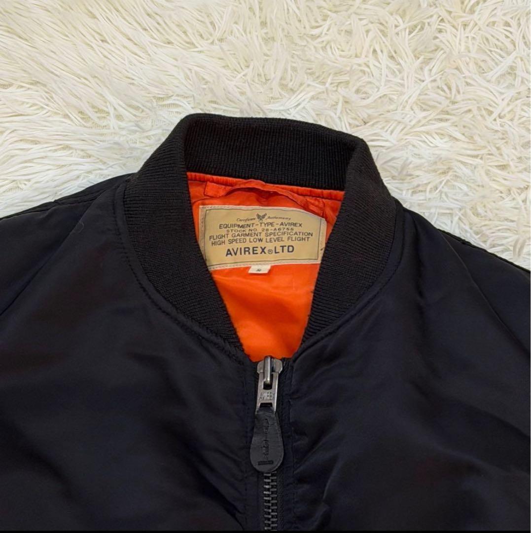 1944 AVIREX MA-1フライトジャケット 黒 Sサイズ 最終値下 - メルカリ
