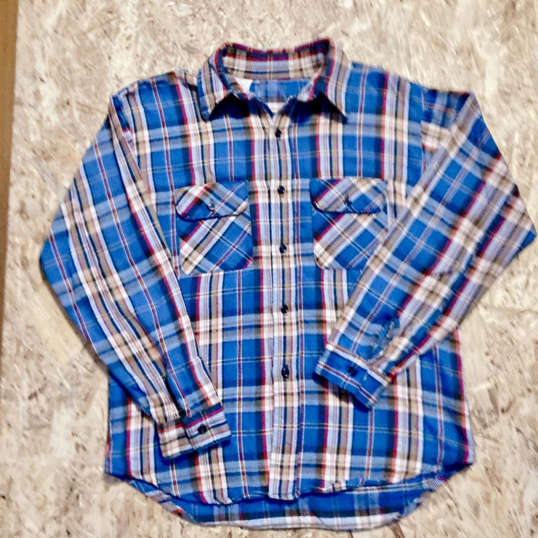70s Five Brother USA製 フランネルシャツ L ビンテージ 70s-80s USA製 FIVE BROTHER ネルシャツ XL | 赤系ベース 長袖シャツ