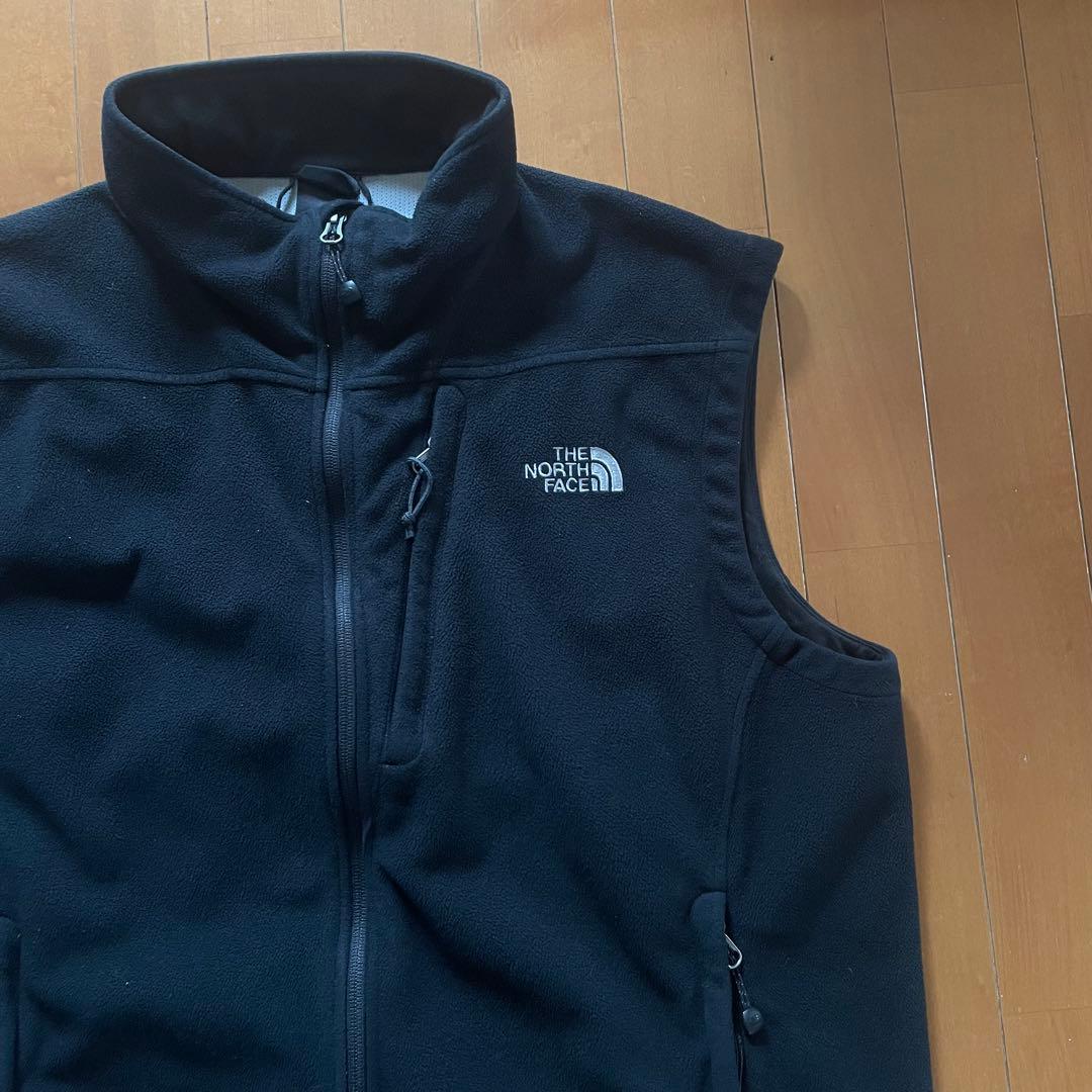 THE NORTH FACE 黒 フリース ベスト ジップ ポケット 00sの通販はau