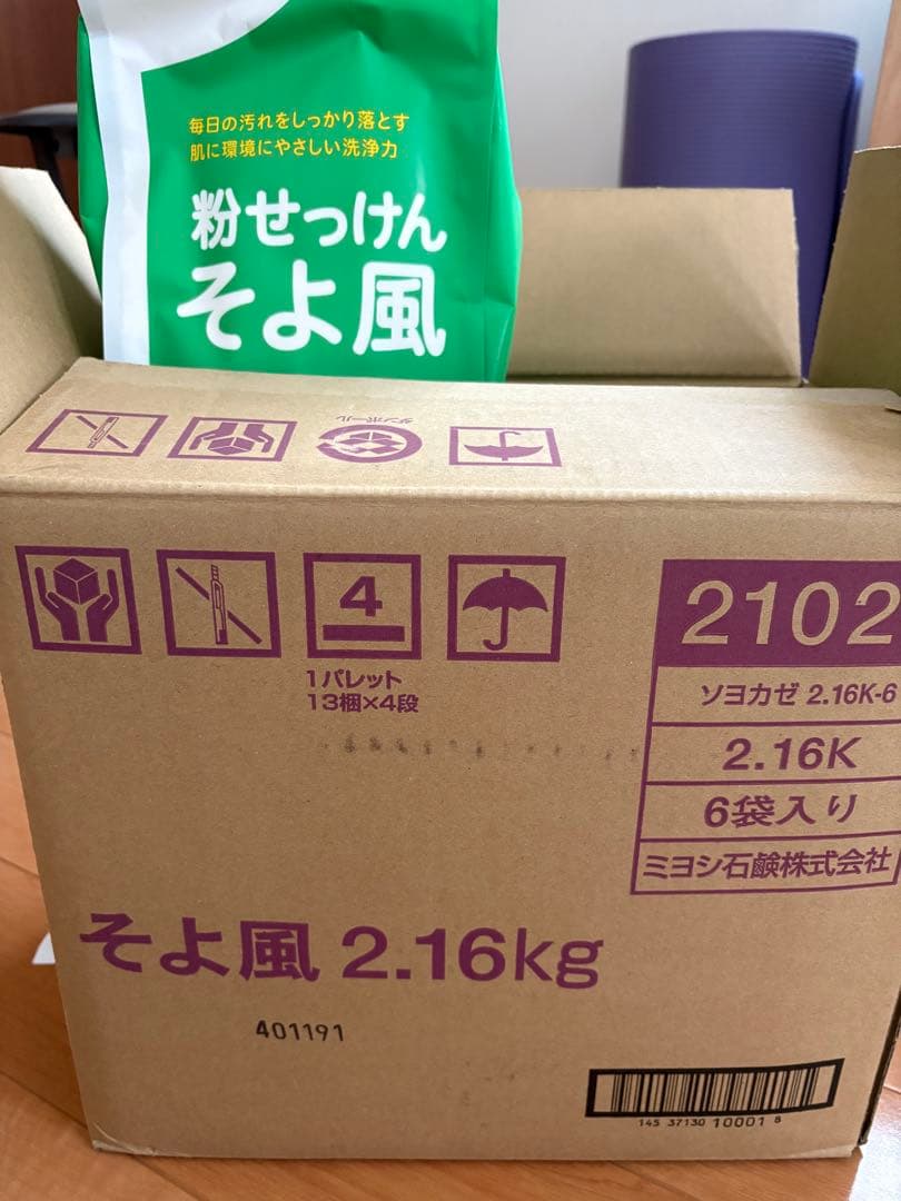MIYOSHI 粉せっけん そよ風 2.16kg✖️6個
