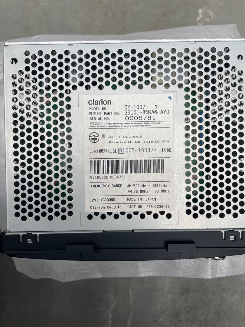 G HE22S HE22S 平成26年式ラパン 中古純正ナビ 動作確認済み アルトラパン