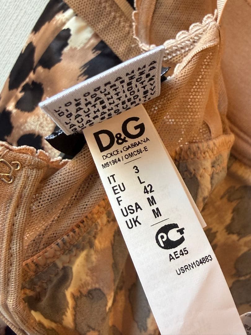 Dolce & Gabbana ヒョウ柄サテンビスチェ M相当 - メルカリ