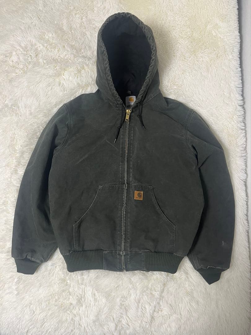 [美品] ゴールデンサイズ！　カーハート　アクティブジャケット　モスグリーン 希少レア Carharttアクティブジャケット モス mos カーハート